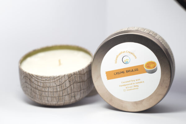 Creme Brulee candle open